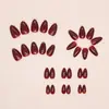 Manicura de Color Sólido Borgoña de Venta Caliente Europea y Americana, Manicura Portátil, Manicura de Gama Alta, Blanqueadora, Venta al por Mayor de Fabricante de Amazon
