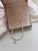 Nuevo Collar Estilo Chino de Plata de Ley S925 con Perla Shijia y Calabaza Hueca para Mujer, Cadena para Clavícula de Lujo Ligero Nicho de Gama Alta de Fortuna y Prosperidad