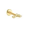 Nuevos aretes de libélula multi-perforación ojo de caballo Europa y Estados Unidos caliente 16G acero inoxidable cabeza plana piercing rosca aretes de clavo para hueso de la oreja