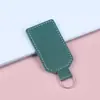 Llavero Creativo de Cuero PU Transfronterizo, Colgante Sencillo para Regalo de Negocios, Accesorio para Bolso de Pareja, Llavero de Coche