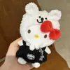 Moda Otoño e Invierno Nuevo Conjunto de Esquí Llavero de Felpa Hello Kitty Bolso Cálido Kt Colgante