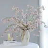 Ramos de Jazmín y Orquídeas de Seda Sintética de Alta Calidad para Paisajismo de Bodas, Adornos de Flor de Cerezo, Arreglos Florales de Mesa para Sala de Estar