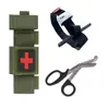 Torniquete tipo Cat Spin Vendaje Hemostático Kit Táctico EDC Tijeras de Campo Bolsa de Almacenamiento Juego Herramienta de Primeros Auxilios