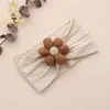 Diadema para la Fontanela de Bebé Europea y Americana Joyería para la Cabeza de Flor de Cinco Pétalos para Niñas Diadema Infantil Color Morandi