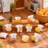 Estilo Sanador Resina de Cachorro Horneado Figuras Lindas Adornos de Escritorio Decoraciones para Coche Accesorios para Llavero DIY Manualidades