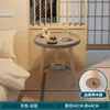 Mesa redonda pequeña nórdica, mesa de centro, mesa auxiliar para sofá, balcón, dormitorio, mesa de centro redonda simple para sala de estar de apartamento de alquiler