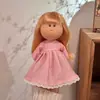 Boneca Espanhola de Batata Mia 24cm Boneca 30cm Menina Feita à Mão DIY Waldorf com Roupas Trocáveis