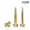 Tornillos autorroscantes del fabricante en stock con cabeza hexagonal exterior, adecuados para techos de acero de color, con rosca de cola de milano