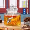 Garrafas de Vinho de Vidro, Potes de Vinho, Recipientes de Vinho Medicinal, Barris de Vinho de Vidro com Torneiras, Tanques de Vinho, Garrafas de Vinho Seladas
