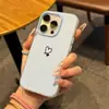 Funda Gelatina 2 en 1 Adecuada para iPhone 15, Diseño de Dos Corazones, Cubierta Protectora para iPhone 14 Pro/16 Plus, iPhone 13