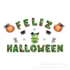 Venta Caliente Transfronteriza Nuevo Set de Globos de Halloween Calavera Fantasma Globo de Película de Aluminio Decoración Diseño de Escena de Terror