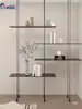 Haste de Suspensão Laminada de Alumínio, Haste de Suporte Redonda de Piso a Teto, Coluna de Metal, Haste de Suspensão para Estante, Conector de Ferragem, Tubo Decorativo