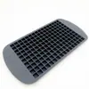 Forma de gelo de silicone de grau alimentício com 160 células, liberação fácil, forma de gelo de silicone de 1 cm com impressão de logotipo