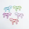 Clip de papel de caballo colorido clip de papel de animal clip de papel con forma creativa clip de papel lindo pin de metal transfronterizo