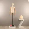 Maniquí de Tienda de Ropa Exhibición de Ventana Maniquí Femenino de Medio Cuerpo Accesorios Maniquí de Enseñanza Modelo de Exhibición para Ropa Femenina Busto Pequeño