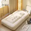 Sofá Perezoso que se puede reclinar y dormir, Perrera Humana Grande, Sofá Cama Plegable, Sillón de Sofá Individual Pequeño Estilo Crema para Dormitorio