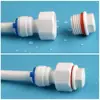 Accesorios de enchufe en T para purificador de agua que conectan tubería de agua del grifo, enchufe macho de 4 minutos, rosca macho 1/2, diámetro exterior 20 mm