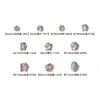 Accesorios de arte para uñas de lujo K9 color rosa rosa con base inferior de diamantes de imitación, bolas de diamantes de imitación tipo cubo de hielo rosa claro brillantes para decoración de uñas