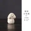 Dinastías Tang y Song Arcilla Púrpura Original de Yixing Mascota de Té Serpiente Animal del Zodiaco Creativo Lindo Hecho a Mano Soporte de Tapa Decoración de Mesa de Té Adorno de Té