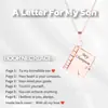 Collar de Acero de Titanio, Popular en Europa y América, Collar con Forma de Libro de Carta de Amor Grabada, Collar con Forma de Sobre de Carta de Amor Abrible, Cadena para Clavícula