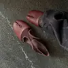 Zapatos de Ballet Mary Jane Cómodos de Verano 2026 para Mujer con Dedos Separados y Calados, Completamente de Cuero por Dentro y por Fuera
