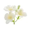 Cadena de flor de jazmín artificial de 4 pétalos para manualidades, corona hecha a mano, accesorios de cabeza de flor, pasador, tocado, arreglo floral, ramo, decoración de pared de flores