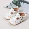 Zapatos de bebé de moda multicolor primavera y otoño bordados para niños pequeños de cuero suela de goma antideslizante BMB4145