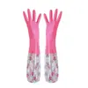 Novas luvas de limpeza para lavar louça e tarefas domésticas, luvas domésticas de borracha, látex, nitrilo, PVC, longas, fornecimento direto da fábrica