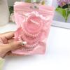 Dulce Niña Color Caramelo Cuerda para el Cabello Color Degradado Anillo para el Cabello Tipo Línea Telefónica Cuerda para el Cabello para Mujer Banda para el Cabello sin Marcas Adorno para el Cabello