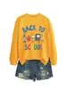 Volta às aulas Amazon eBay Estação Independente Moda Casual Feminina Outono Inverno Novo Moletom com Capuz Manga Longa Gola Redonda