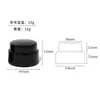 Material de Embalaje Personalizado Mingli Material PP 10G30G Botella Redonda Negra para Crema de Consuelda Botella Ancha para Crema Botella para Mascarilla Facial
