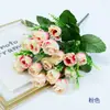 Flores Artificiales, Ramo de Tulipanes de 18 Cabezas, Decoración Floral para Sala de Estar y Jardín, Flores Falsas, Caja de Flores para Proyectos, Venta al por Mayor de Arreglos Florales