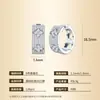 Pendientes de Plata 925, Pinzas de Oreja Clásicas de Trébol de Cuatro Hojas, Completamente Incrustados con Moissanita, Estilo Ins, Lujo Ligero, Gama Alta, Pendientes Exquisitos