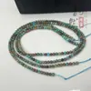 Contas Redondas de Turquesa Africana Natural 2mm Semi-Acabadas para Pulseira DIY Colar de Clavícula Mineral Bruto Contas Soltas Acessórios