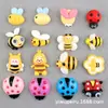 Accesorios para el Cabello DIY, Accesorios de Abejas, Decoraciones para Fundas de Teléfono, Accesorios de Resina para Crocs, Pinzas para el Cabello de Pegamento Crema, Parches de Dibujos Animados al por Mayor
