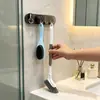 Cepillo retráctil para grietas de baño de tendencia en TikTok, un imprescindible para limpiar áreas difíciles de alcanzar en el inodoro, cepillo para pisos con mango largo