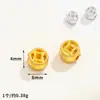Pingente Geométrico Moderno Banhado a Ouro Antigo Estilo Chinês Liga de Ouro 18K Contas Espaçadoras Prateadas Material para Acessórios DIY Atacado
