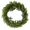 Corona Navideña de Nuevo Modelo Transfronteriza de 52 cm de Diámetro Corona Grande Artificial Navidad Toque Realista Anillo Decorativo Verde Artificial