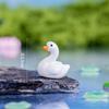 Simulação de micro-paisagem cor sólida cisne cola creme faça você mesmo resina artesanato decorações acessórios enfeites de mesa feitos à mão