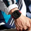 Novo Relógio Sanda com Mostrador Grande Tendência Atacado Esportivo Multifuncional à Prova d'Água Eletrônico Contagem Regressiva Luminoso Relógio Masculino