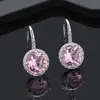 Pendientes de Hebilla de Oreja Redonda de Cobre con Circonita de Estrella Simple Europeos y Americanos Suministro Directo de Fábrica Pendientes de Venta Caliente Transfronterizos
