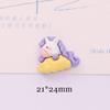 Pony unicornio de dibujos animados lindo diy pegamento crema hecho en casa funda para teléfono móvil tocado joyería accesorios de resina al por mayor