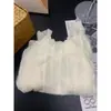 Top de encaje con cuello semi-alto para mujer, Temporada Primavera 2026, Elegante y sofisticado, Camiseta de manga larga con diseño calado para usar en capas