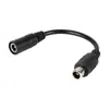 Cable Adaptador Cargador Enchufe Dc2.1 a Dc2.5 a Cabezal Hueco Cabezal de Aviación Grande y Pequeño Enchufe de Carga