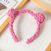 Diadema de Oso de Estilo Coreano para Mujer Invierno Combinación Total Lavado de Cara Accesorios para el Cabello Diadema Infantil de Bola de Terciopelo de Cordero Zhao Ruth Mismo Estilo