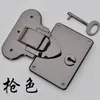 Accesorios para Equipaje Vintage, Estilo de Borde Alto y Bajo Doble Cerradura Grande, Cerradura de Maleta, Broche de Maleta Estilo Antiguo, Hebilla de Cerradura Color Dorado