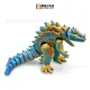 Serie de Monstruos Cocodrilo Impresos en 3D Godzilla Juguete Articulado Decoración Artesanía Transfronteriza Regalo Adorno YX