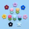 Goma Blanda de PVC Flores de Dibujos Animados Coloridas Accesorios para Fundas de Teléfono Móvil Bolsas Ropa Zapatos Accesorios Parches Decoraciones Colección