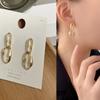 Pendientes de plata S925 con forma de aguja, estilo coreano, con nuevas flores y perlas, para mujer, estilo TikTok, diseño simple y elegante.