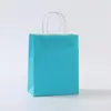 Saco de embalagem de papel kraft para presente joia bolsa de mão para roupas saco de embalagem para viagem saco de compras de produto amostra pode ser definido